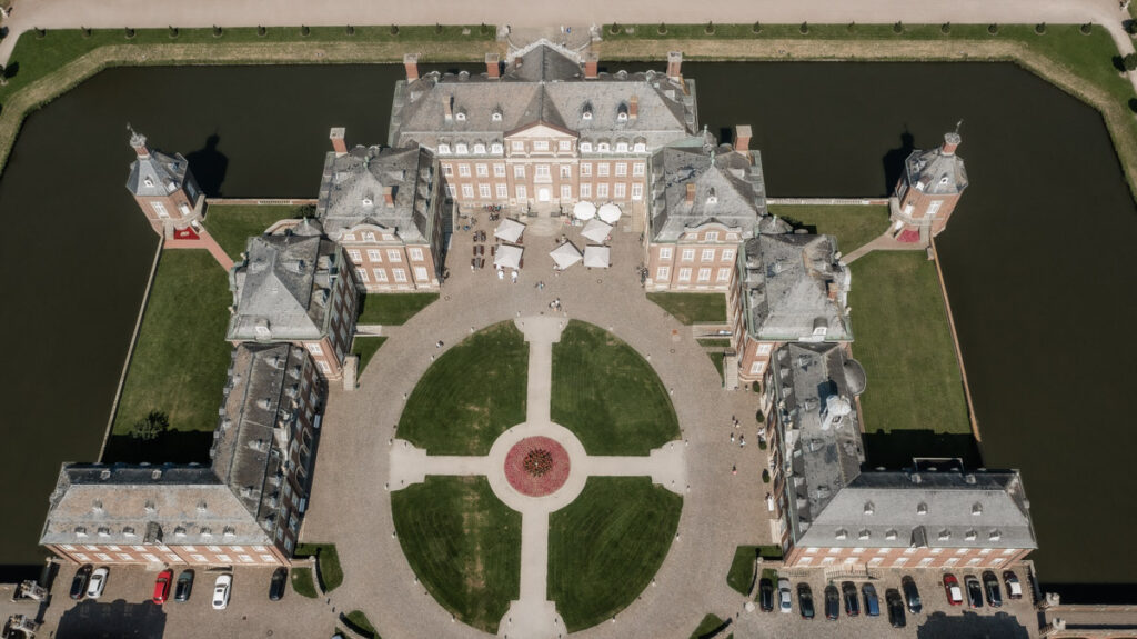 Schloss Nordkirchen mit der Drohne fotografiert