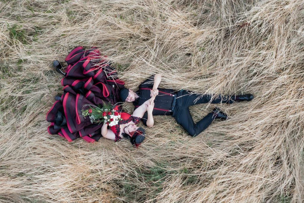 gothic hochzeit brautpaar-shooting von andreas zabel
