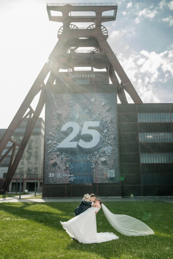 Hochzeitsbilder auf der Zeche Zollverein im Erich Brost Pavillon